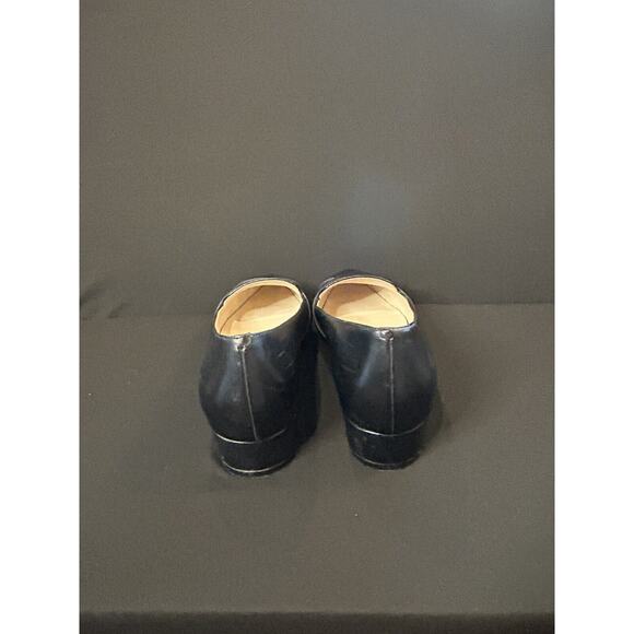 Cole Haan Camila Skimmer Leather Pointed Toe Weave Flat Shoes size 6 in Black - Picture 5 of 7